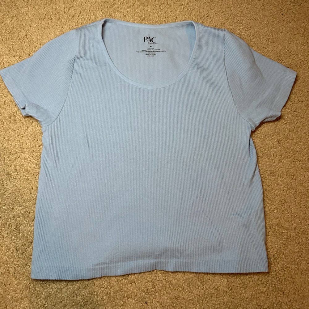 Light Blue Short Sleeve Top